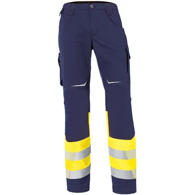 Produktbild von Kübler Reflectiq Hose Klasse 1 warngelb/dunkelblau Gr. 24K