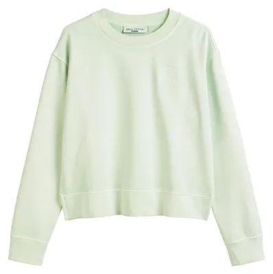 Produktbild von Marc O'Polo Denim Damen Sweatshirt aus Baumwolle mit Rundhalsausschnitt, Grü