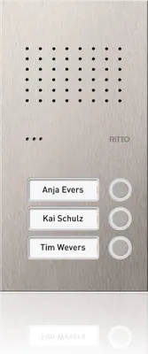 Produktbild von Ritto Türstation Pur Edelstahl Acero Audio, 3WE RGE1810325