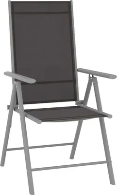 Produktbild von vidaXL Gartenstühle Klappbar 6 Stk. Textilene Schwarz