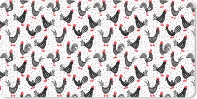 Produktbild von MuchoWow® Mauspad Mousepad Muster - Huhn - Vogel 60x30 cm - Mousepads - Maus Mat - Pad - Mausunterlage - Nachhaltig
