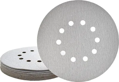 Produktbild von MioTools Shark Klett-Schleifscheiben, 225 mm, 10-Loch, f. Trockenbauschleifer, Normalkorund (25 Stk.) K240