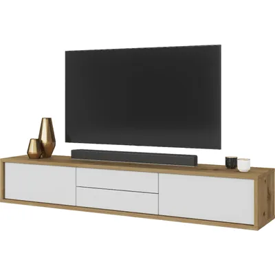 Produktbild von TV Lowboard TV - Unterschrank Kommode FRIDE 39 eiche artisan / weiß
