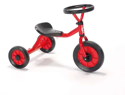 Produktbild von Winther MINI Rutsch Dreirad mit Lenkrad für Kinder (1-3 Jahre) – Sicheres Fahrzeug zur Förderung von Balance und Motorik – Ideal für erste Fahrversuche