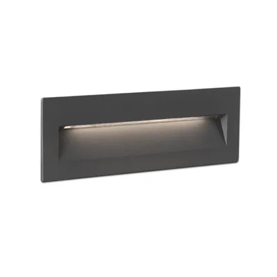 Image de Applique murale encastrée à LED NAT IP65 gris foncé