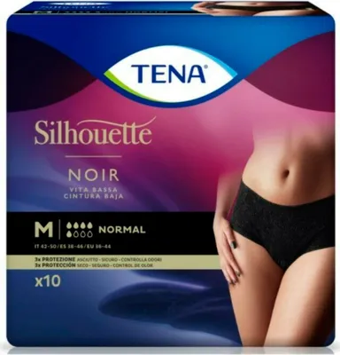 Obrázok produktu pre Tena Silhouette Normal Black M 10U