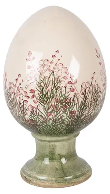 Obrázek produktu pro Clayre & Eef Dekorativní vejce Ø 17x28 cm Béžová keramika