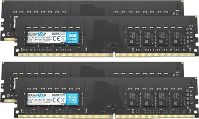 Produktbild von BRAINZAP 64GB DDR4 RAM DIMM PC4-2400T 2Rx8 2400 MHz 1.2V CL17 Computer PC Arbeitsspeicher (4x 16GB)
