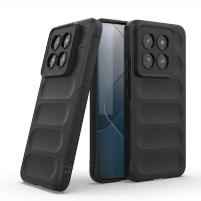 Produktbild von Hülle für Xiaomi Handyhülle Outdoor Case Handy Tasche Silikon Back Cover Bumper Schwarz 14 Pro