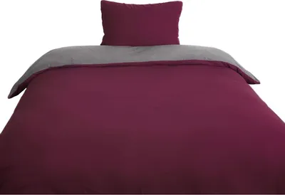 Zdjęcie produktu dla Dwustronna pościel z mikrofibry z zamkiem błyskawicznym, na łóżko pojedyncze i podwójne 135 x 200 cm + 80 x 80 cm