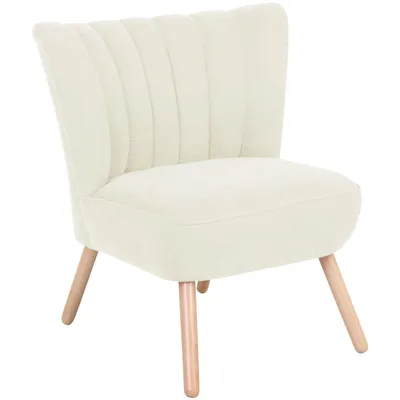 Produktbild von Max Winzer Sessel Alessandro - Velourstoff creme - Maße: 70 x 66 x 80 cm