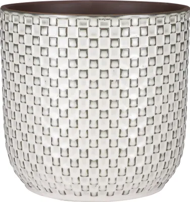 Produktbild von Mica Decorations Daan Blumentopf - H21 x Ø22 cm - Weiß