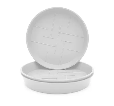 Produktbild von Plastard Untersetzer 3er Set Ø 27 cm Weiss - Blumentopf Pflanztopf Kübel