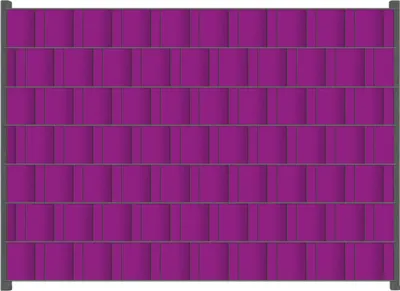 Produktbild von Wallario Zaunsichtschutz mit Motiv Lila für Ein- und Doppelstabmatten Zäune in der Größe 200 x 140 cm