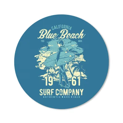 Produktbild von MuchoWow® Mauspad Mousepad Surfbrett - Strand - Retro 20x20 cm - Mousepads - Maus Mat - Pad - Mausunterlage - Schreibtischmatte