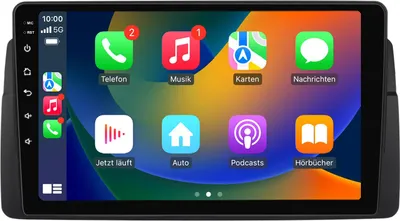 Produktbild von Android Autoradio 9 Zoll 64GB für BMW 3er E46 (1998–2006) mit CarPlay & Android Auto Navigation & Bluetooth