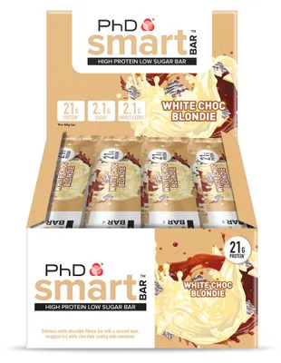 Image de Barres low carb - PHD - SmartBar (12x64g) - Saveur White Chocolate