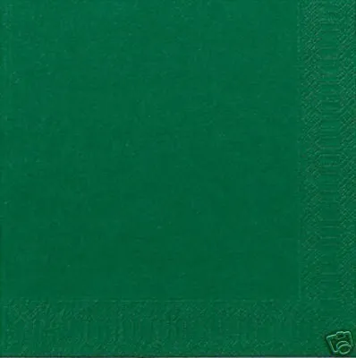 Produktbild von Duni Zelltuchservietten 33 x 33 cm 3-lagig 1/4 Falz 250 Stück jägergrün - 4 Stück