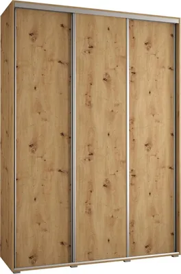 Produktbild von MEBLE KRYSPOL Davos 1 Schrank, drei Türen - 235,2x180x60 cm - Artisan  Artisan Silber