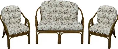 Immagine prodotto di AMPO Cuscino per set Bahama in rattan, sedia in rattan, cuscino per panca da giardino in rattan