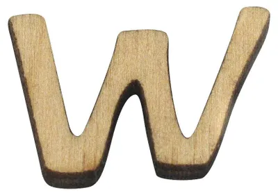 Produktbild von Holzbuchstabe B, 2 cm hoch, für Bastelarbeiten und personalisierte Dekorationen