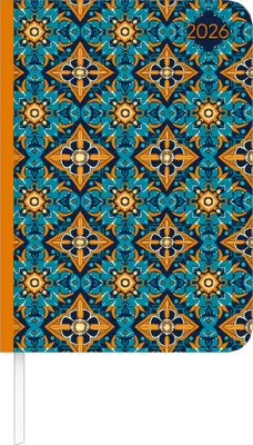 Produktbild von Alpha Edition - Lady Journal Oriental Pattern 2026 - Buchkalender A6 (ca. 10,7×15,2 cm) mit Wochenübersicht & Notizseiten, eleganter Taschenkalender & Terminplaner für Beruf, Schule & Alltag