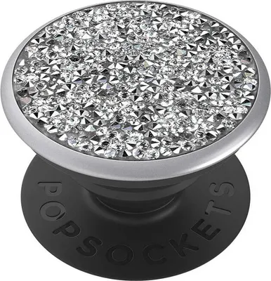 Produktbild von PopSockets Griff und Kickstand PopGrip Luxe, Silber