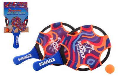 Produktbild von Johntoy Neopren Strandset mit Ball im Netz - Strandspielzeug