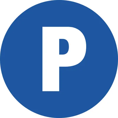 Produktbild von Exacompta Hinweisschild PP nicht selbstklebend Privatparkplatz 30 cm Blau 67105E