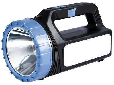 Produktbild von Solar Taschenlampe Wiederaufladbar mit USB und Solar, Helle LED Outdoor Taschenlampe für Wandern Camping und Notfälle