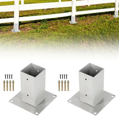 Immagine prodotto di 4x Manicotto avvitabile Supporto per pali per pali quadrati in legno Supporto per recinzione Manicotto Manicotti da infilare nel terreno 70x70 mm