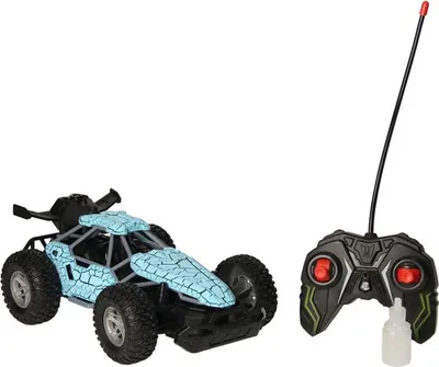 Image de RC voiture télécommandée fonction fumée voiture jouet bleu 4x4