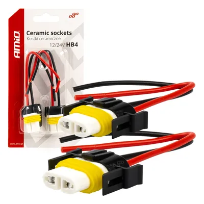 Produktbild von Keramische Steckverbindung HB4 9006, hitzebeständig, AMIO-03059, 2er Set