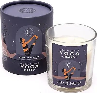 Productafbeelding van Moonshine Yoga Sojawaskaars Maanverlichte Jasmijn - pakket van 4 stuks - 128 g