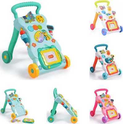 Produktbild von Moni Lauflernwagen Dreams, Spielcenter, Zeichenbrett, Melodien und Geräusche türkis