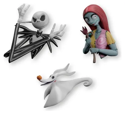 Produktbild von Disney The Nightmare Before Christmas Set mit 3 Magneten 5 cm