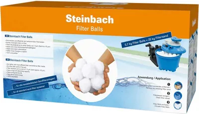 Produktbild von Steinbach Filter Balls für Swimming Pool Sandfilteranlagen (alternativ zu 25 kg Quarzsand)