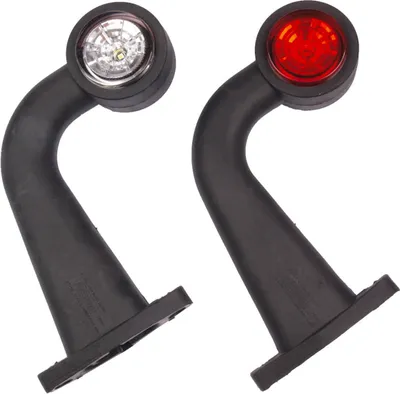 Produktbild von 2x LED Umrissleuchte / Begrenzungsleuchte 12-30 V abgewinkelt lang
