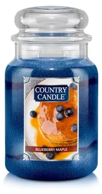 Zdjęcie produktu dla Świeca zapachowa Country Candle Blueberry Maple, duża, dwupłomykowa (652 g)