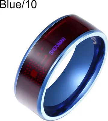 Produktbild von NFC Chip Ring Modische Bluetooth-kompatibel Verdickt Edelstahl Universal Smart Ring für Den Täglichen Gebrauch