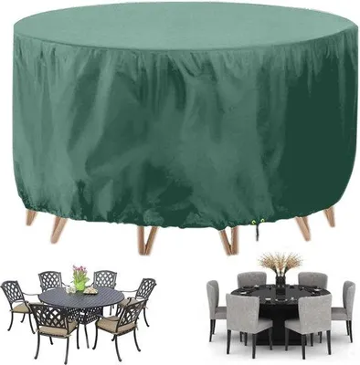 Produktbild von Famanu Schutzhülle für runde Tische 180 x 90 cm - UV- und winddicht, 420D Oxford Stoff