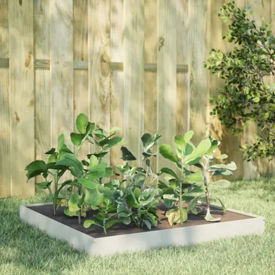 Produktbild von (Design 2026）Garten-Pflanzgefäß/Hochbeet Moderne - Pflanzkübel - Blumentopf Weiß 100x100x18,5cm Stahl DE905285 - Beete