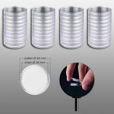 Produktbild von Prophila Collection 40 Münzkapseln 38 mm z.B. für 500 Schilling, 5 Franc, div. US$