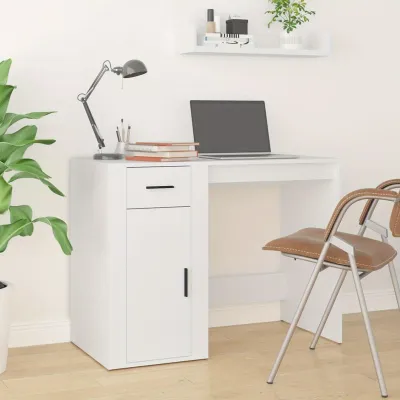 Immagine prodotto di Scrivania - Arredamento per ufficio - Postazione di lavoro - Scrivania da studio - Ufficio domestico - Moderno - Bianco - 100x49x75 cm - Autoportante