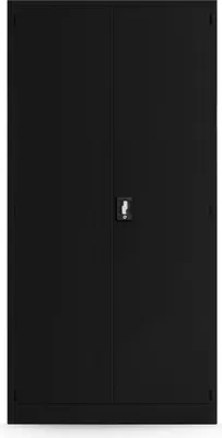 Produktbild von Werkstattschrank DAREK, 920 x 1850 x 500 mm, All Black: schwarz