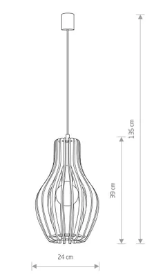 Zdjęcie produktu dla Lampa wisząca IKA I A 4171 Nowodvorski