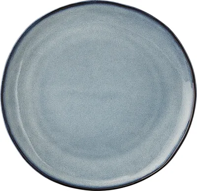 Produktbild von Bloomingville Sandrine, Essteller, Rund, Steingut, Blau, 22 cm