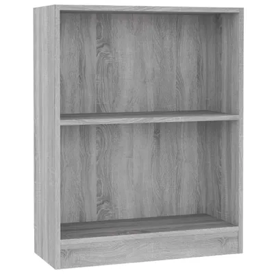 Produktbild von vidaXL Bücherregal Grau Sonoma 60x24x76 cm Holzwerkstoff