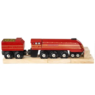 Image de Réplique de la locomotive Duchess of Hamilton + 3 rails