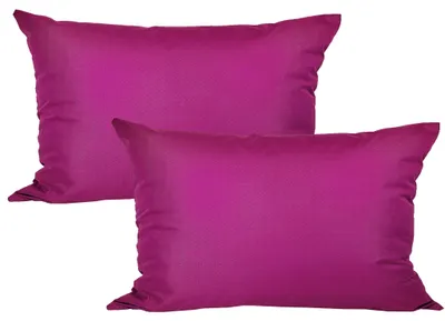 Produktbild von JACK 2er Set 40x60cm Outdoor Kissenhülle Kissenbezug Wasserfest Sitzkissen Lounge Kissen Garten Stuhl Lotus Effekt, Farbe:Beere